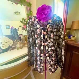 Chic Women's Floral Blazer